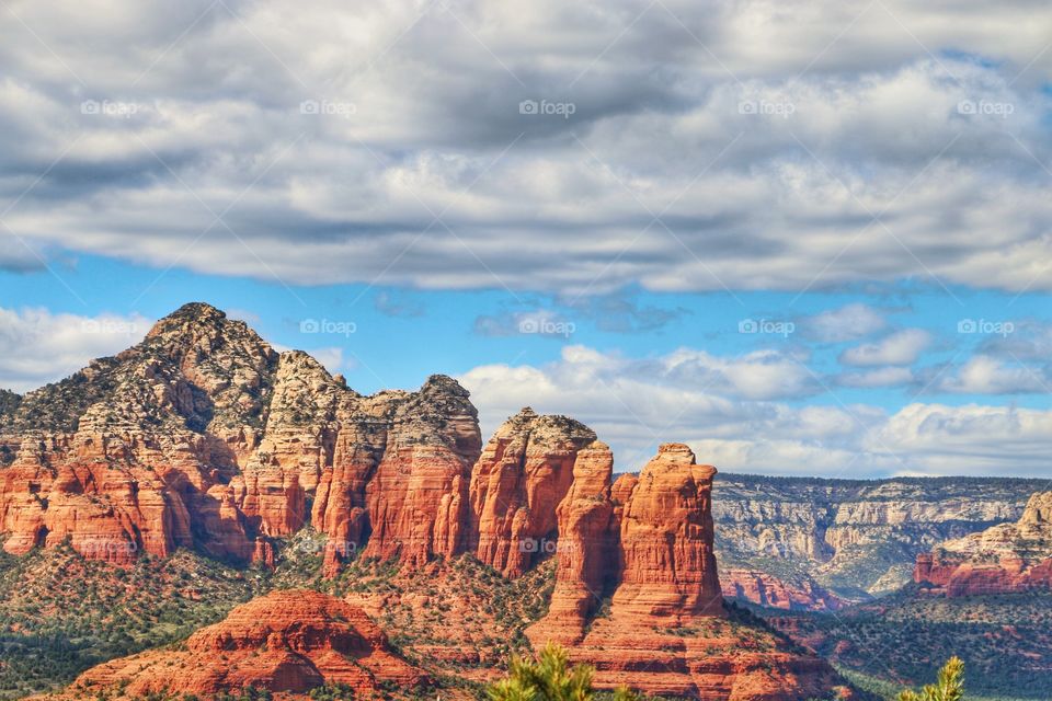 View of rock formation in Sedona, Arizona