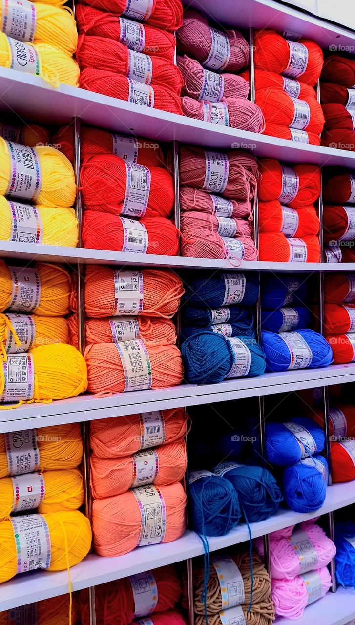 Ovillos lana colores