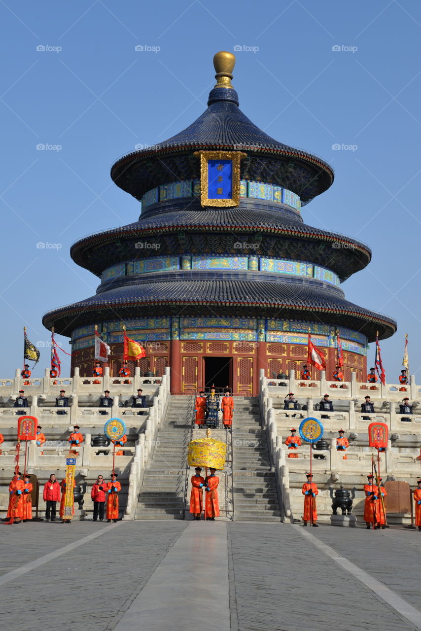 Asia, China, Beijing,Temple of Haven, chinese Spring Festival, the King and his army