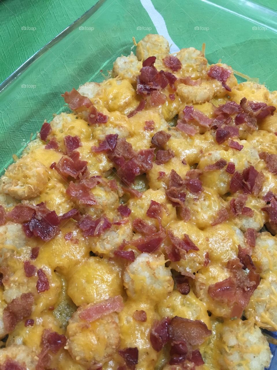 Cheese and bacon tater tots 