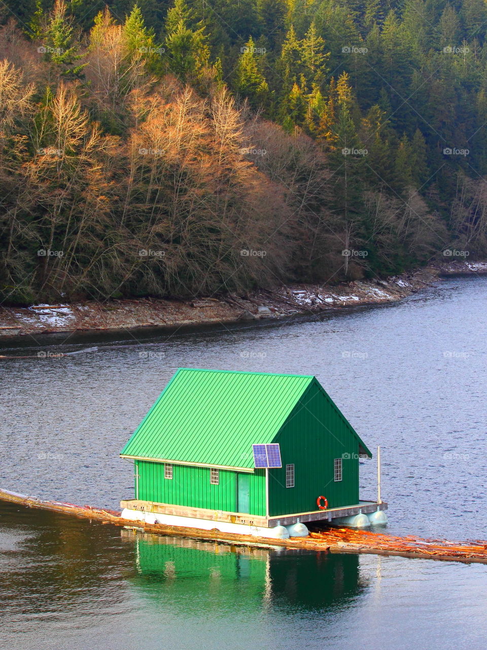 Green houseboat 