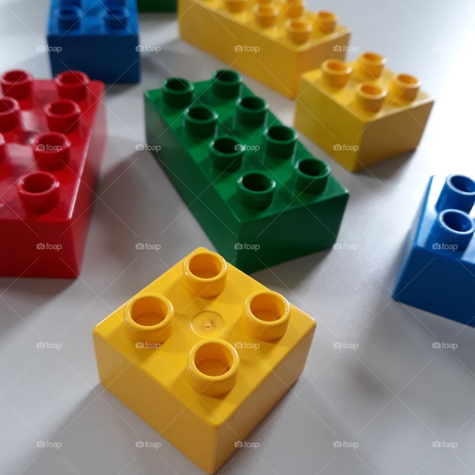 Colorful Duplo Lego Blocks