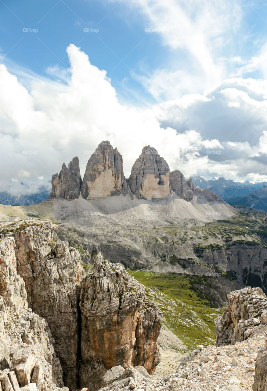 Tre Cime in Italy during the day - best hiking in Europe