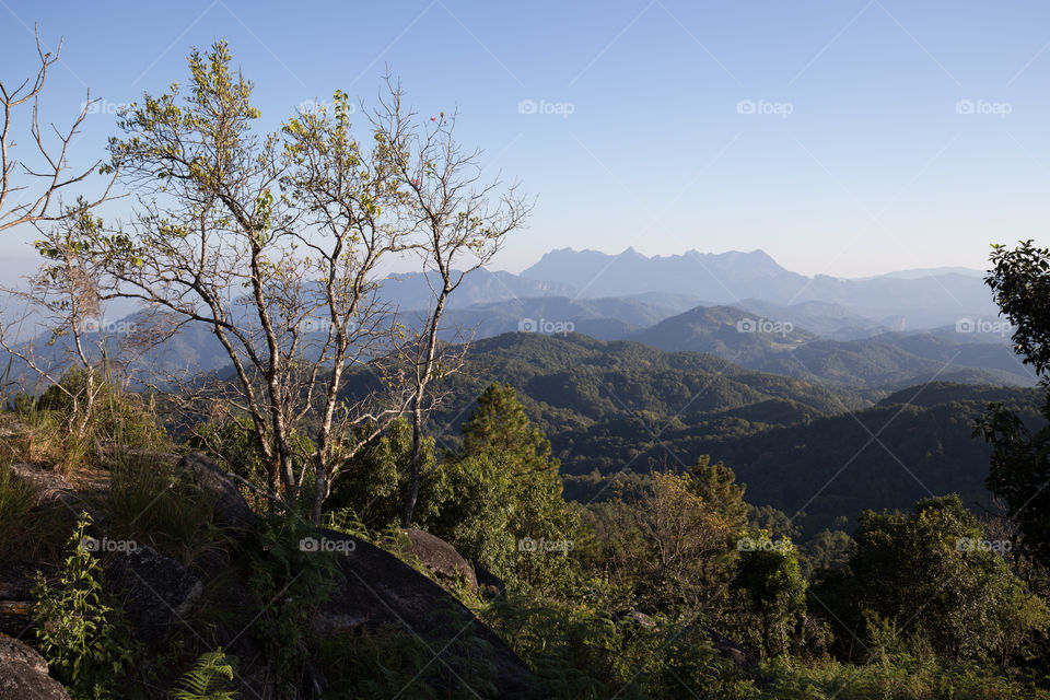 Mountain view in Chiang Mai Thailand 