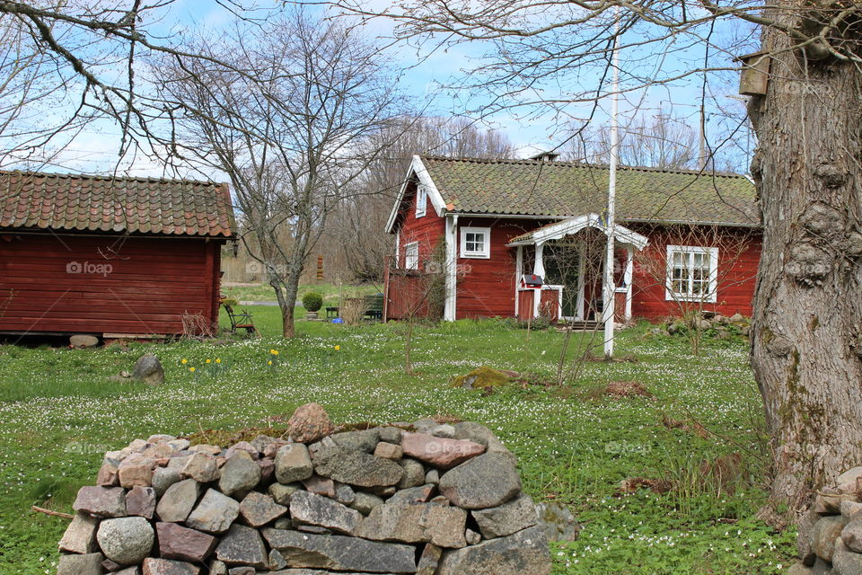 Swedish red & white cottage