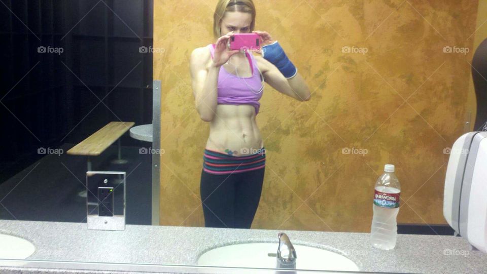 Girl with abs
