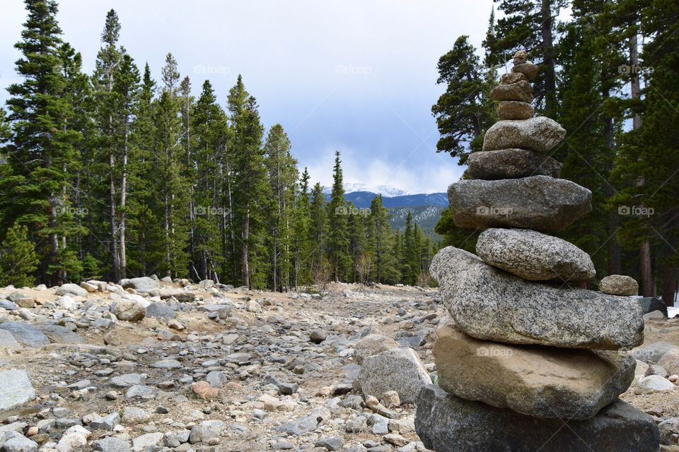 Rock stacking