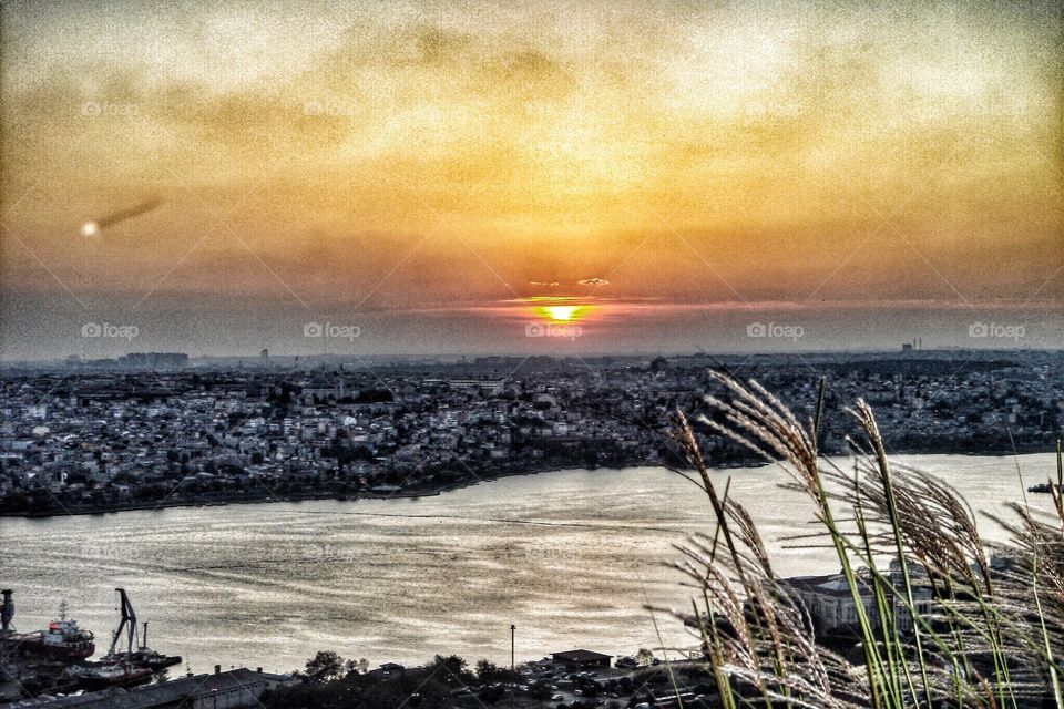 Sunset over the Bosphorous - Istanbul