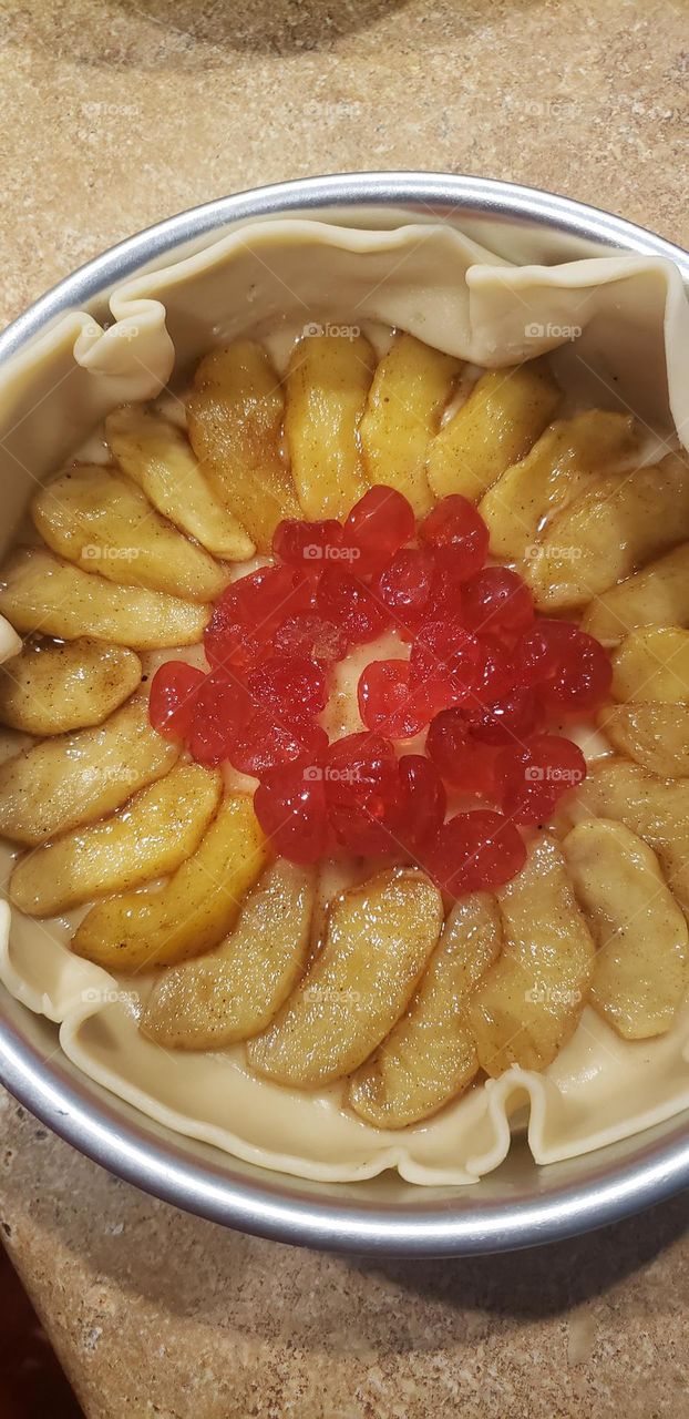 Apple 🍎 pie before the oven