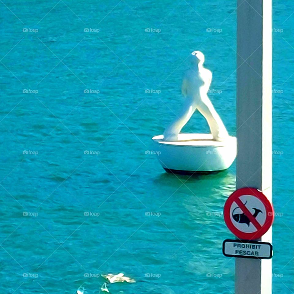 Sculpture in the sea