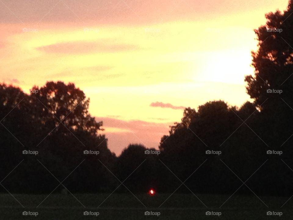 Sunsetter. Sun set in July in Michigan display of color and wow 