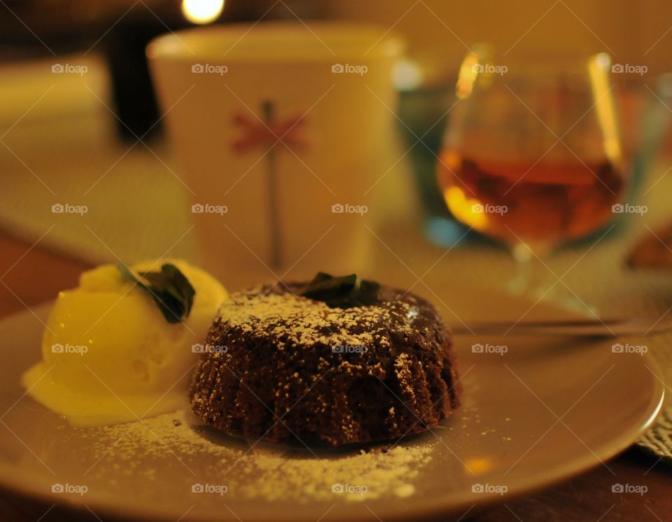 Icecream chokolat whisky