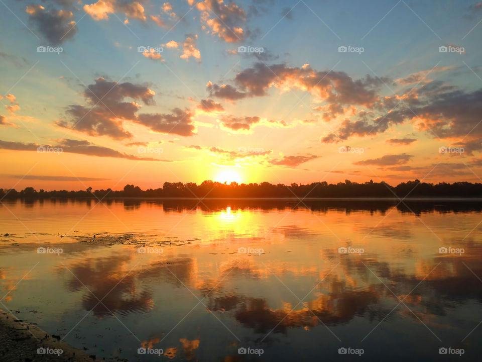 Orange summer dawn 