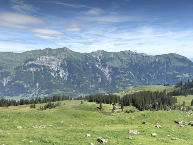 Brienz beautiful landscape sunny view
