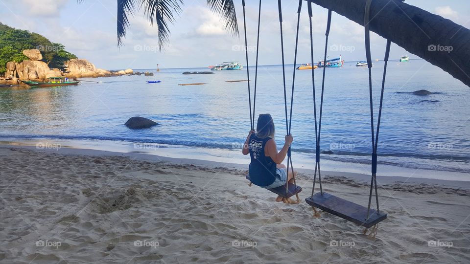 beach swing thailand