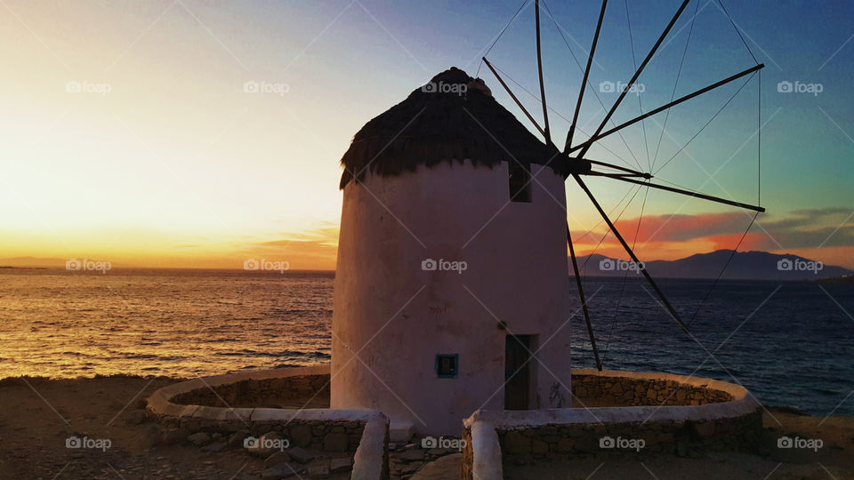 Mykonos windmills