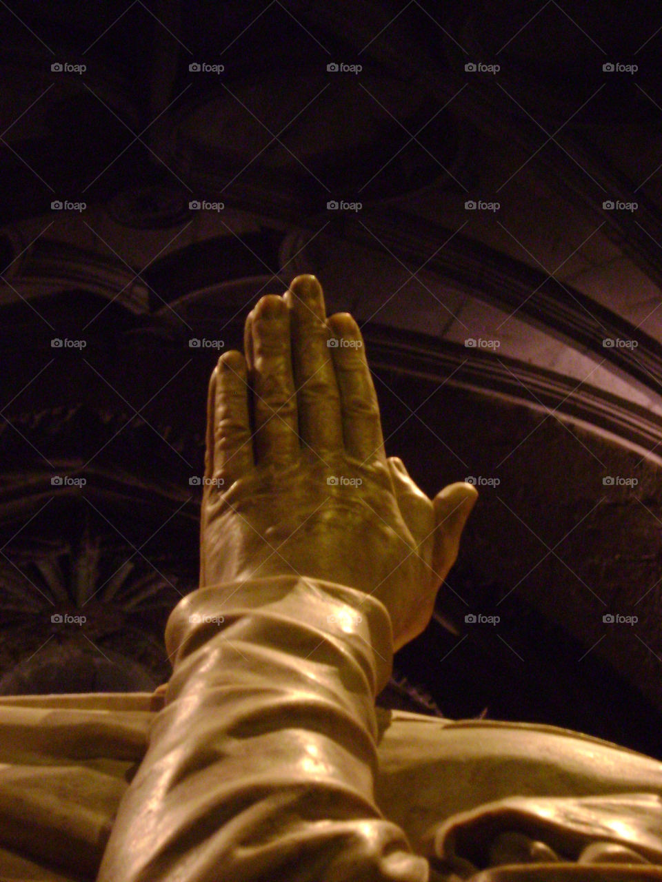 Praying in stone