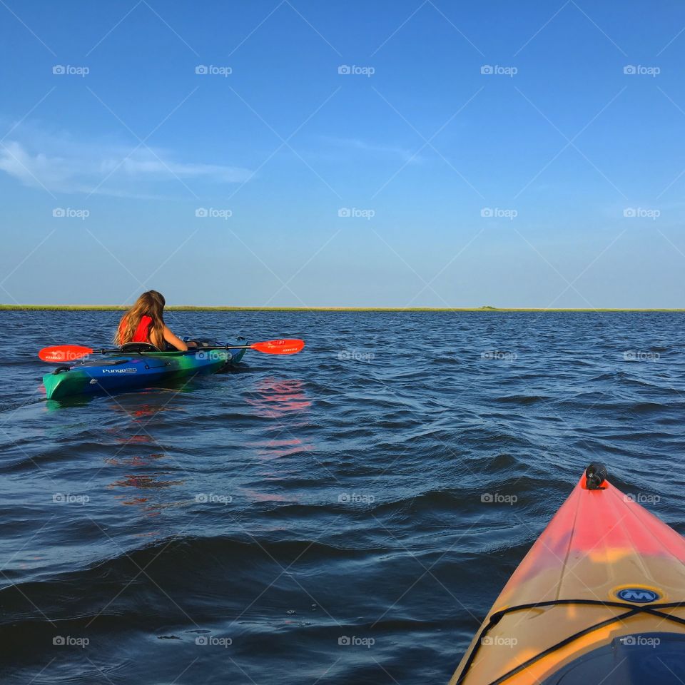 Ocean kayaking 