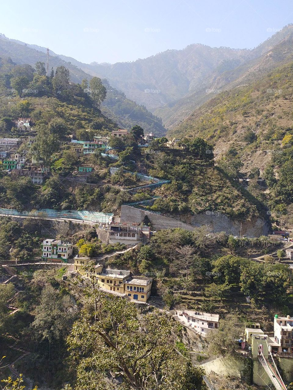 Mountains and valleys