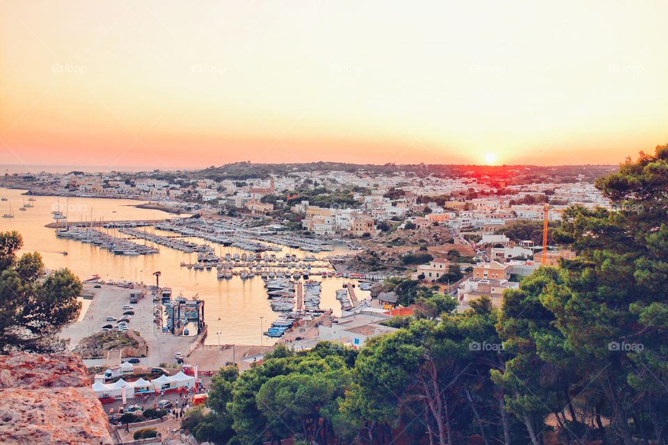 sunset in South Italy