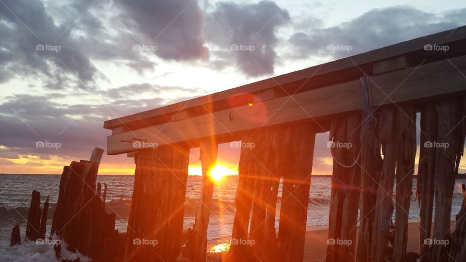 Sunset on Fairfield Beach