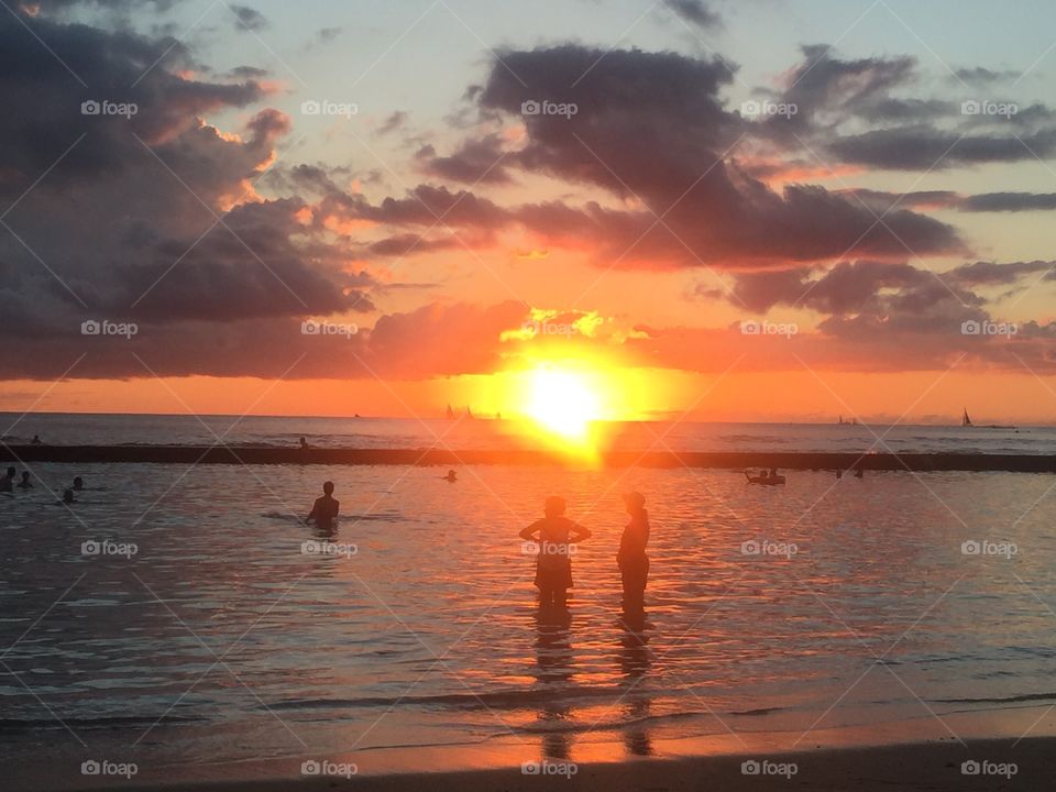 Hawaiian sunset 