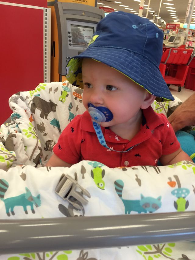 Baby at the supermarket 