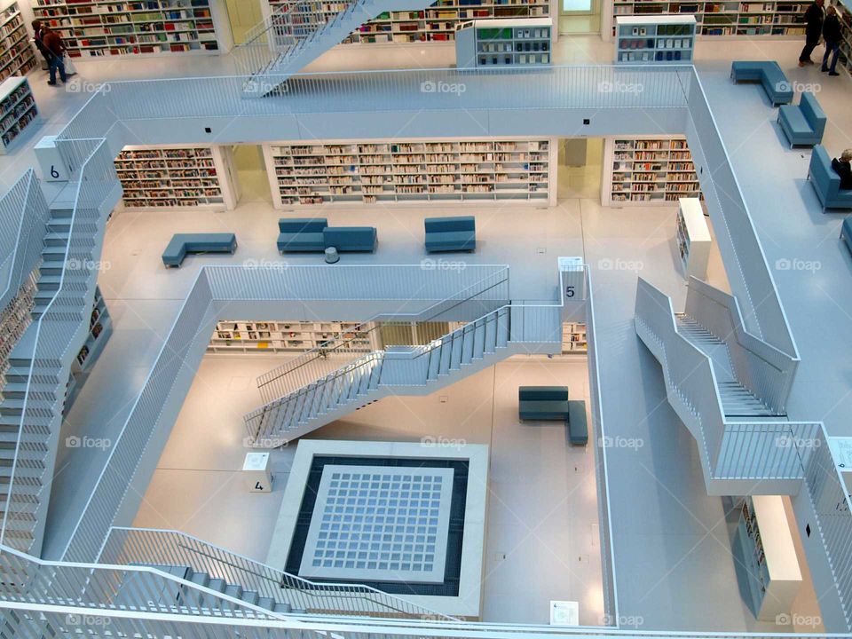 public city library in Stuttgart Germany