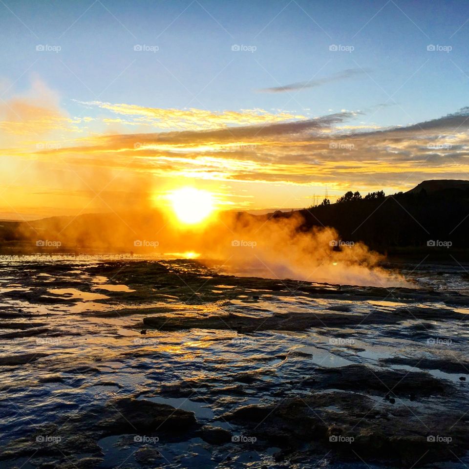 Iceland geysers 