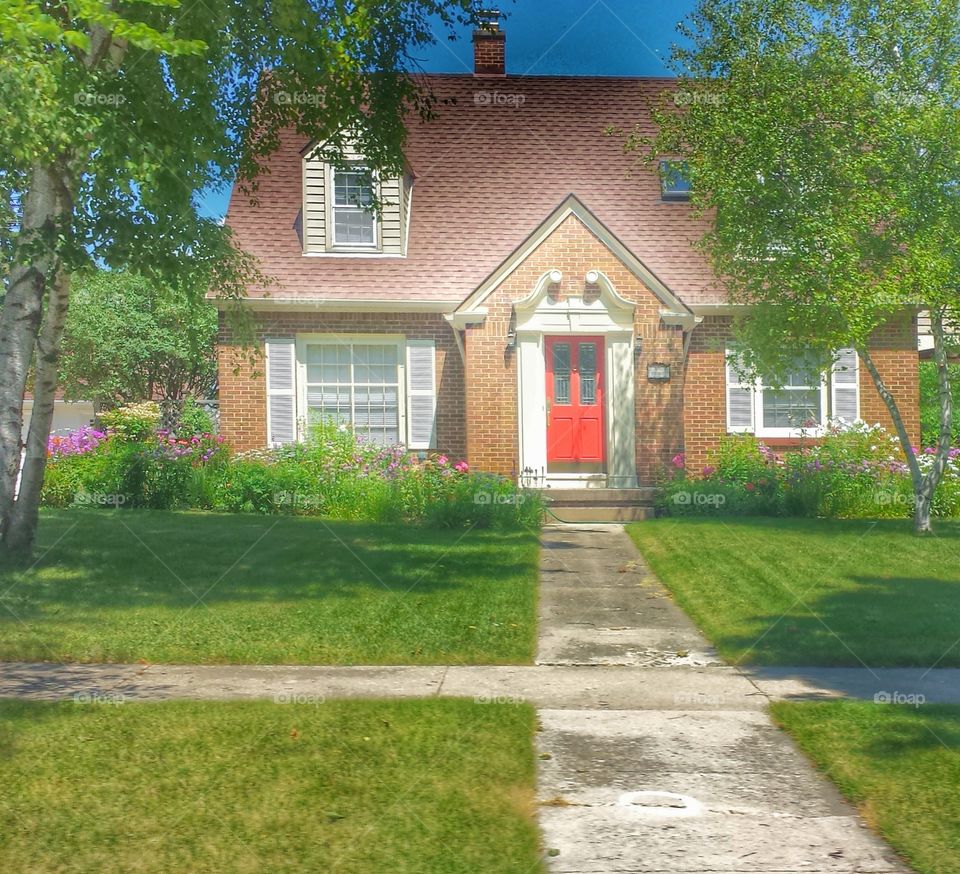 Red Door on House