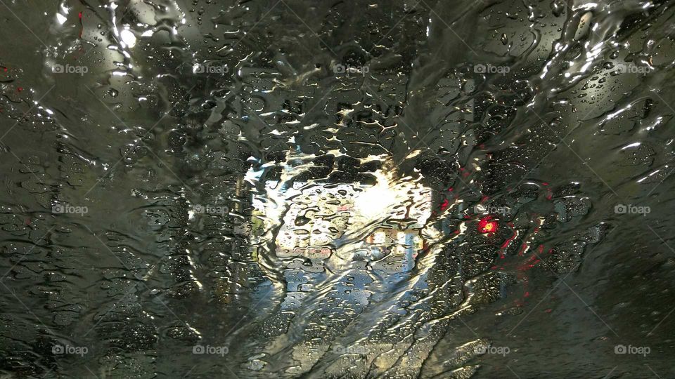 watermarks on a windshield