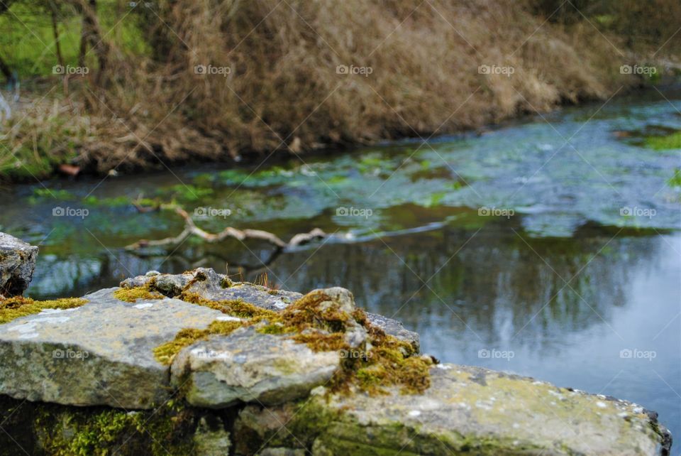 River and bridge in wales 