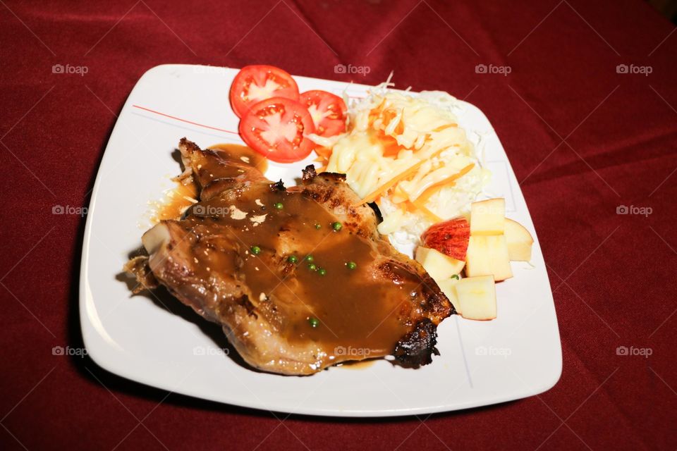 Food, Meat, Plate, Dinner, Meal