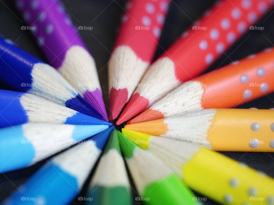 Multi colored - colored pencil