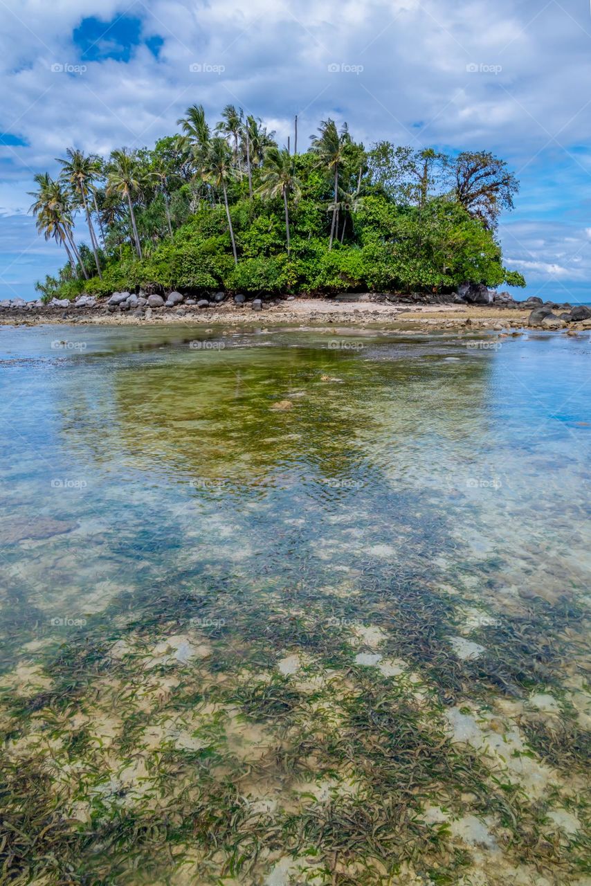 The small cute island in Phuket Thailand