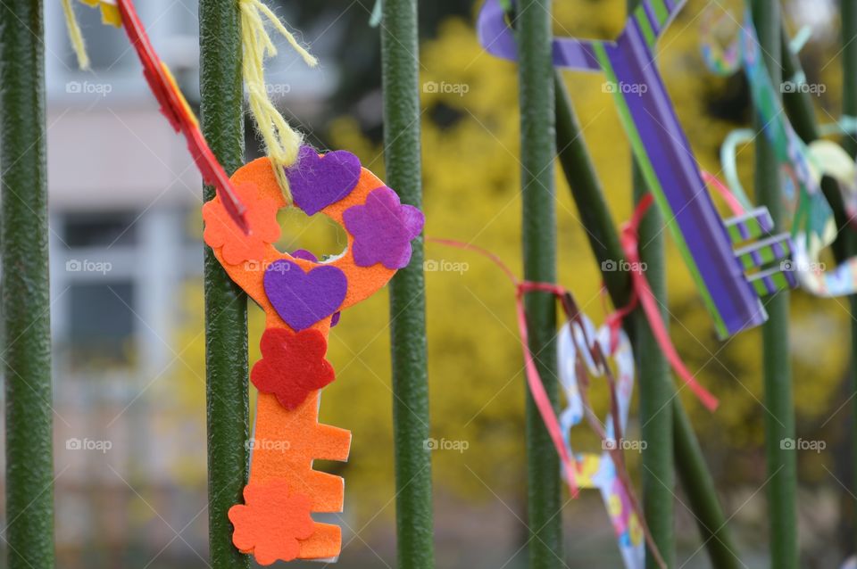 keys on children garden gates