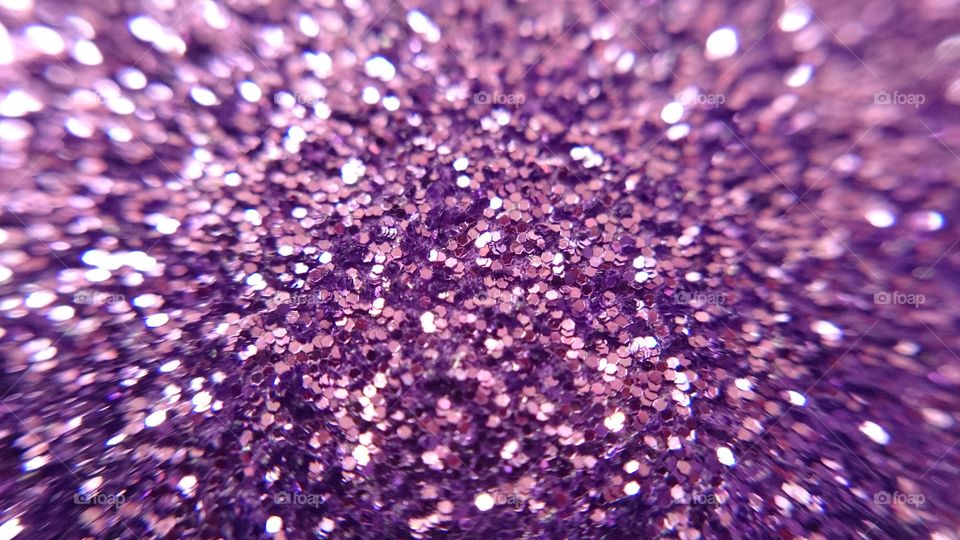 Close-up of Purple glitters