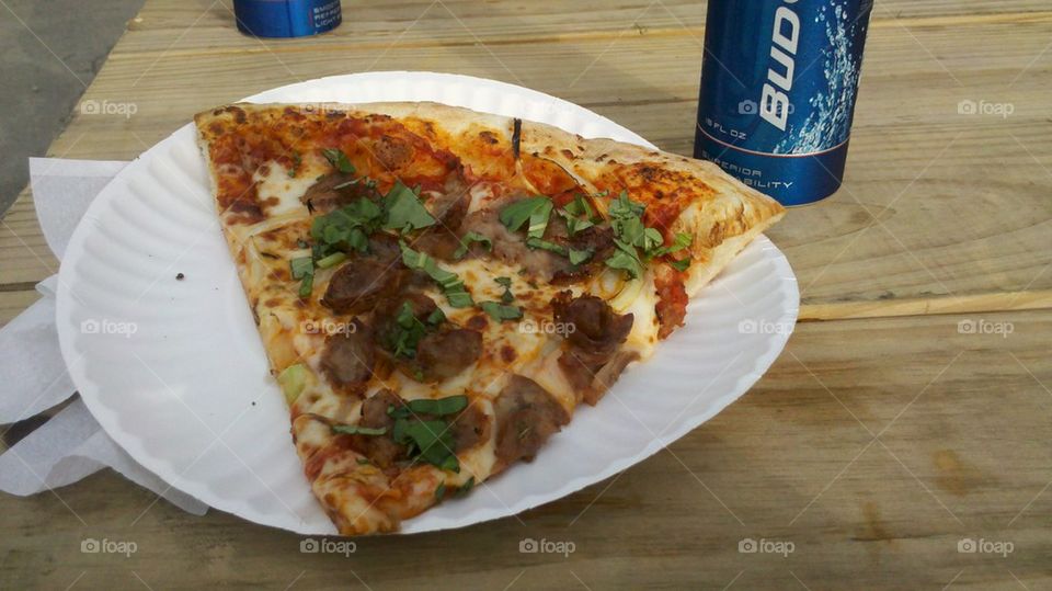 pizza and beer