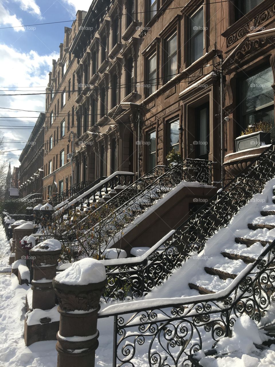 Snow Covered Steps