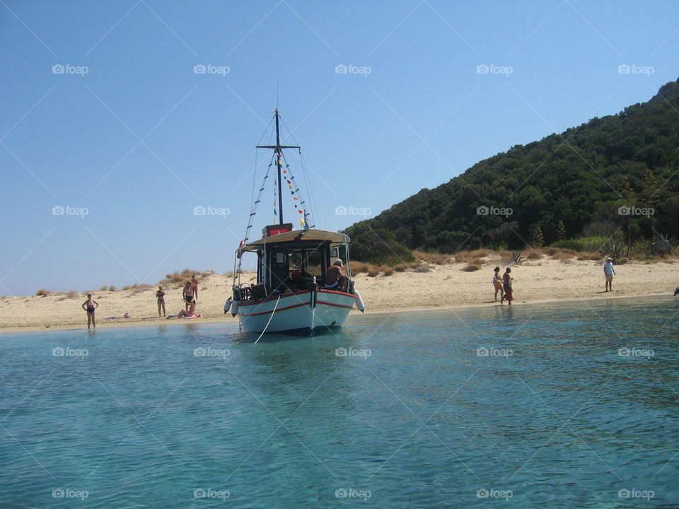 boat on the beach