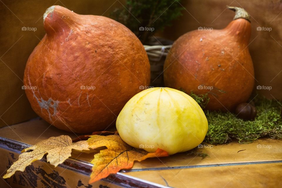 pumpkins as a decoration