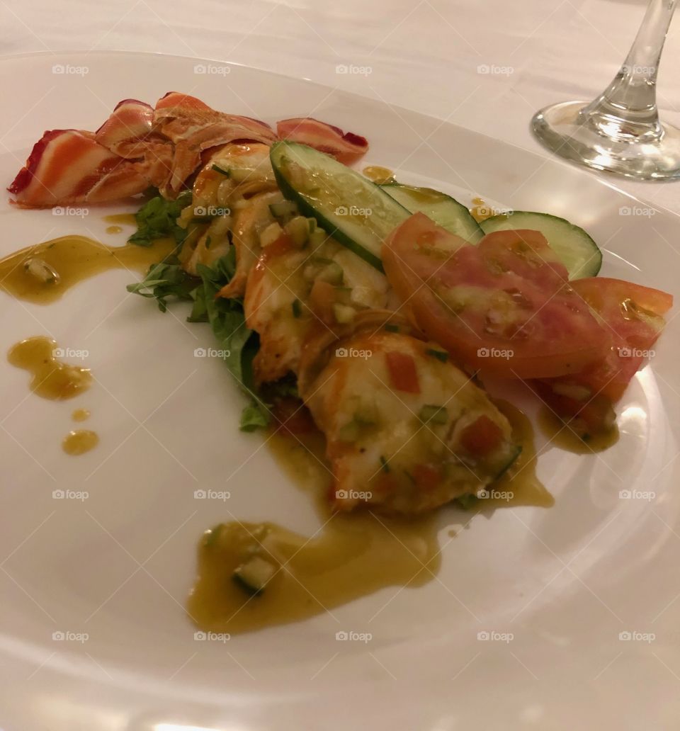 Lobster salad, Cuban style 