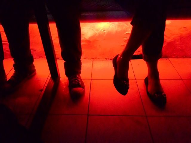 the bar
