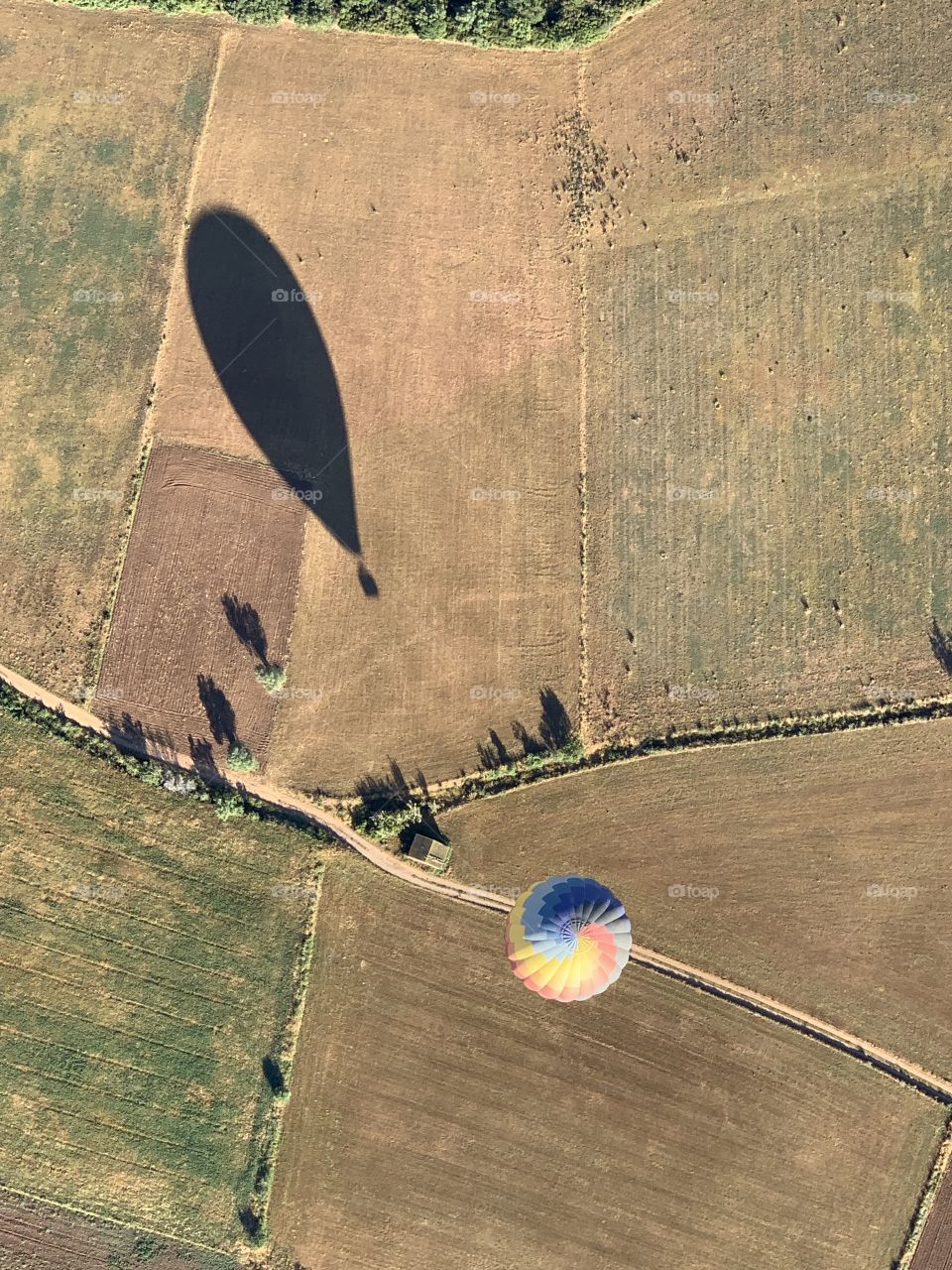 From the hot air balloon