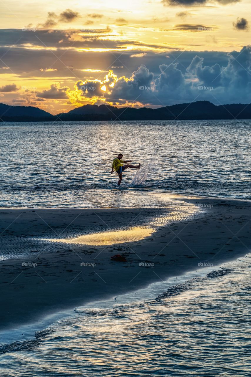 Enjoy on the beautiful summer beach