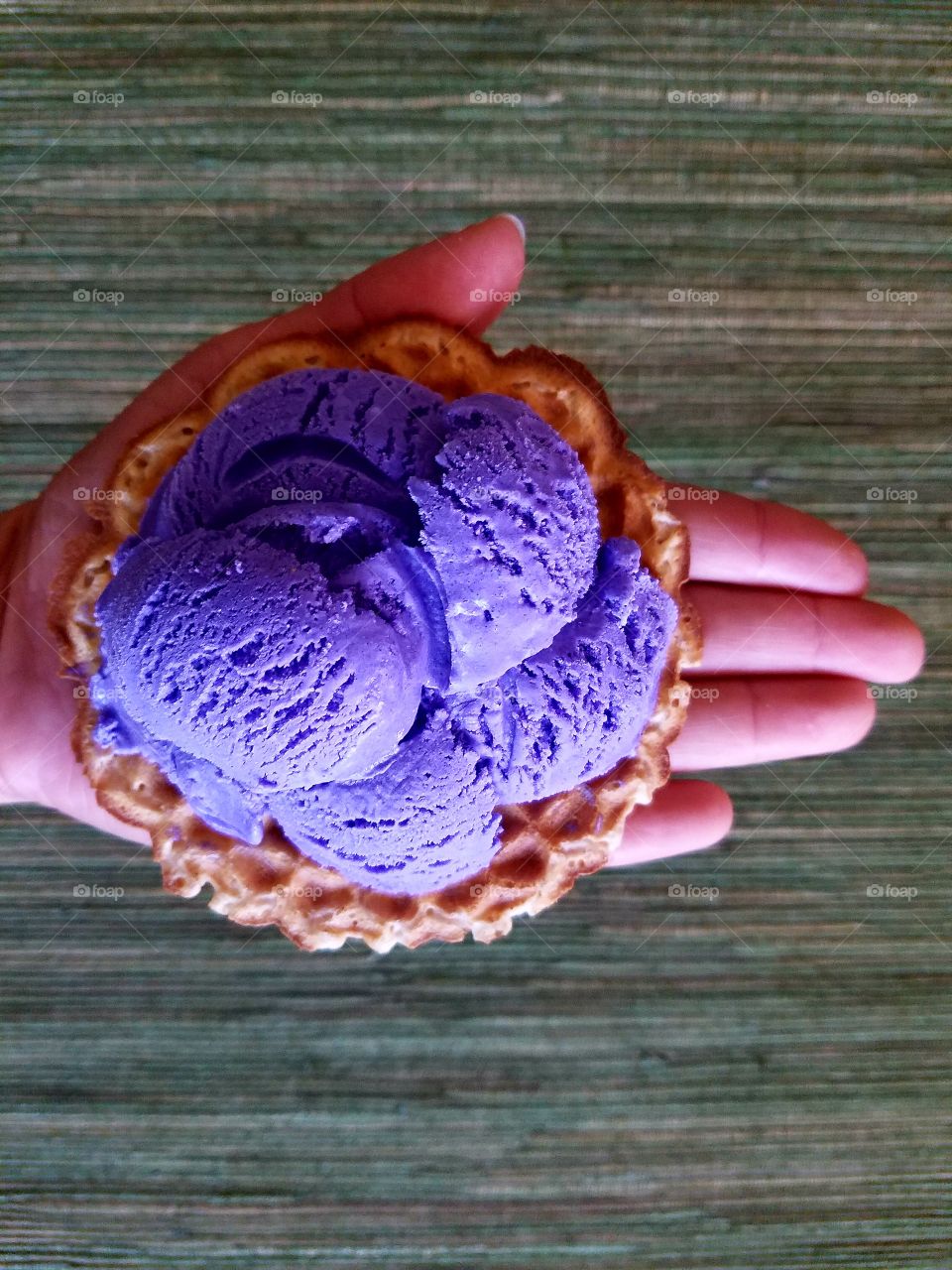 Purple yam ice cream