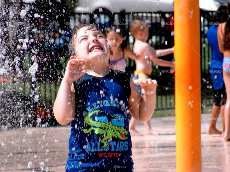 Splashing summer fun