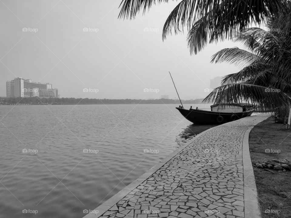 Riverside View of Ekante Cottage at Kolkata in India