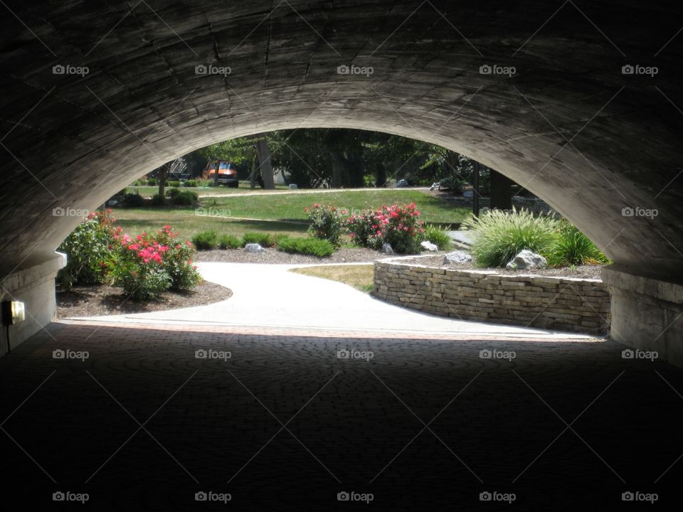 Tunnel to a garden