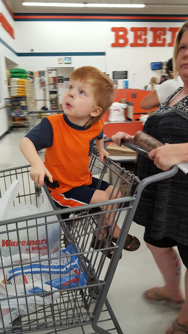 Supermarket, Child, Stock, Indoors, Shopping